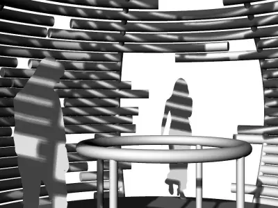 Woven Bird Blind 3D model