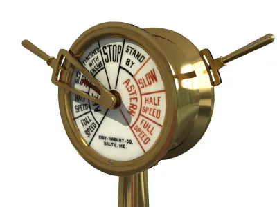 ENGINE ROOM TELEGRAPH 3D model