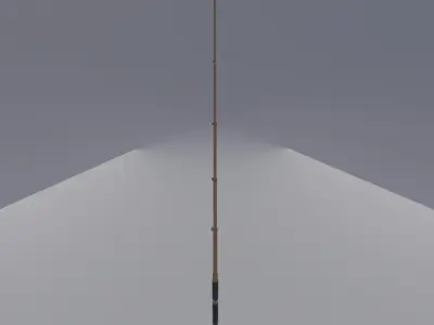 Fishing Rod Game Ready Free low-poly 3D model