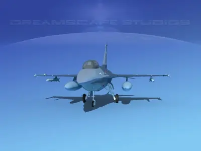 Gen Dyn F-16A Falcon Netherlands 3D model
