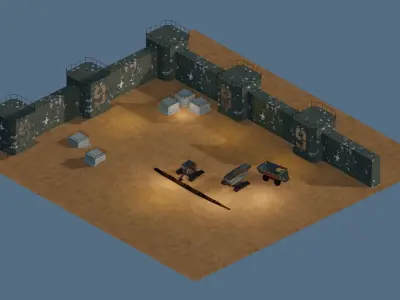 Apocalyptic Mine Free 3D model