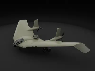Indiana Jones BV-38 flying wing 3D print model