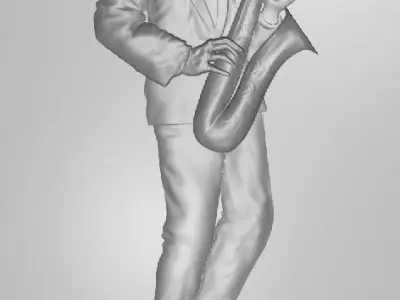 Saxophone Player Free 3D print model