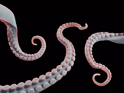 Tentacle Mesh Free 3D model