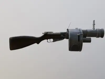 Grenade Launcher Free low-poly 3D model
