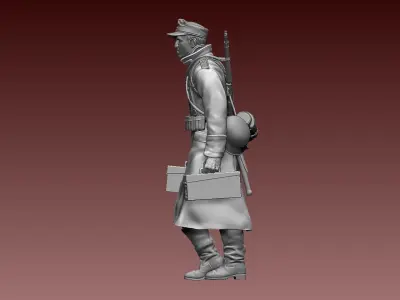 German soldier 3D print model