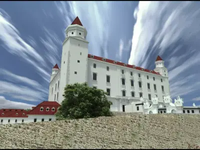 Bratislava castle - 18th century - Slovakia 3D model