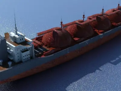 3D LNG Tanker 3D model