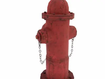 Water Hydrant lowpoly 3d model Free low-poly 3D model