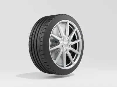 Aston Martin DB11 Wheel 3D model