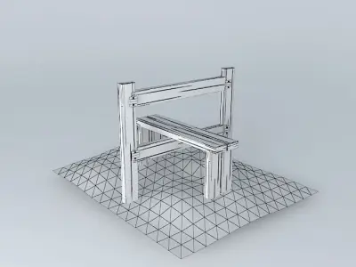 Eco Rail Track Old Split Sleeper StyleDummy Free 3D model