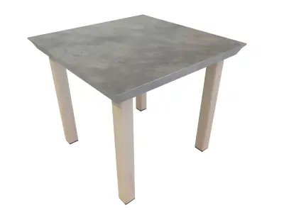 Outdoor Table Low-poly 3D model 7