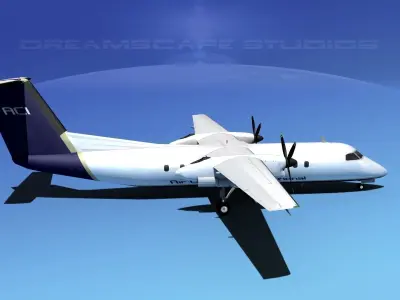 DeHavilland DHC-8-Q300 Air Charter Intl 3D model