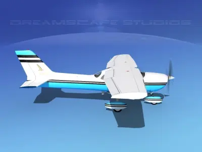 Cessna 172 Skyhawk 1976 V07 3D model