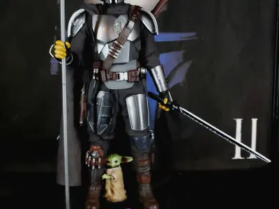 Mandalorian Beskar Spear 3D print model