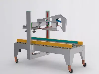 Box sealing machine 3D model