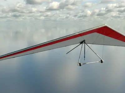 Hang Glider Low-poly 3D model