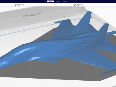 Sukhoi SU-34 Fullback Low-poly 3D model