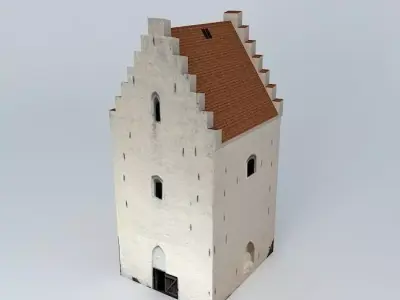 The Buried Church Skagen 39 s Sand Covered Church Free 3D model
