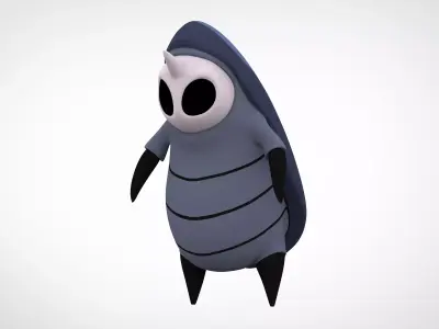 Single Clawed Husk Low-poly 3D model