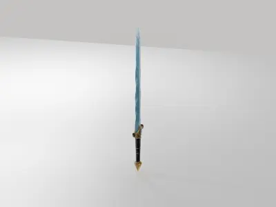 Fantasy Crystal Sword - Premium 3D Model 3D model
