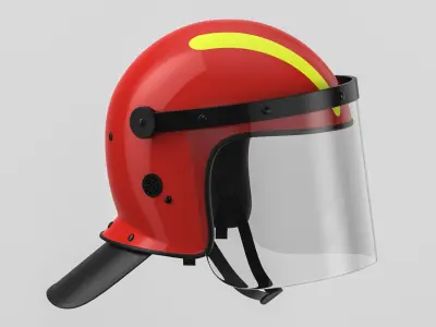Fire Helmet 01 3D model