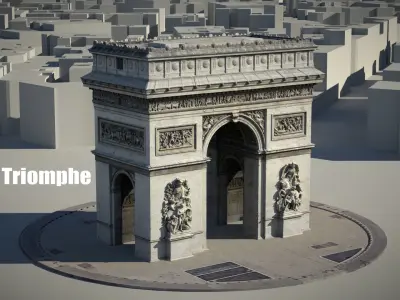Arc De Triomphe Paris 3D model