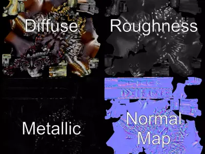 Feathered Dinosaur model pack Low-poly 3D model