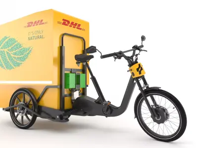 DHL delivery bike 3D model