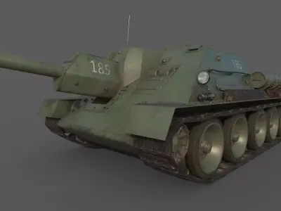 1944 SU-122 3D model