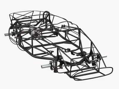 Chassis Frame - Ferrari 250 TR - Testa Rossa Low-poly 3D model