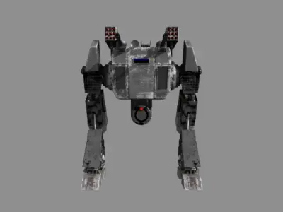 Runner Assault Mech Gray 3D model