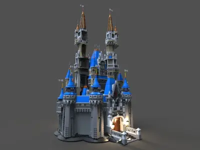 Lego Castle disney 3D model