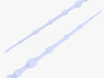 Elder Wand Low-poly 3D model