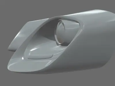 Headlights Custom 01 Low-poly 3D model