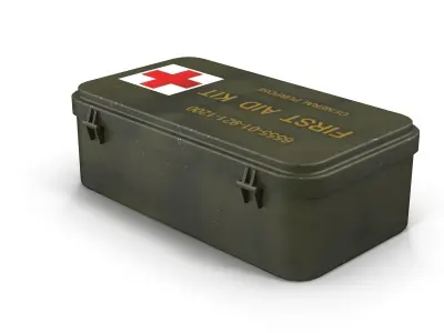 First aids kit 6 Low-poly 3D model