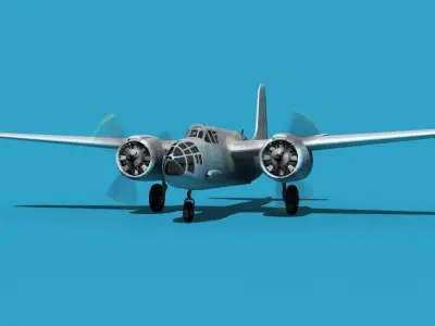 Douglas A-20E Havoc V00 3D model