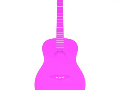 Simple Guitar 3D model