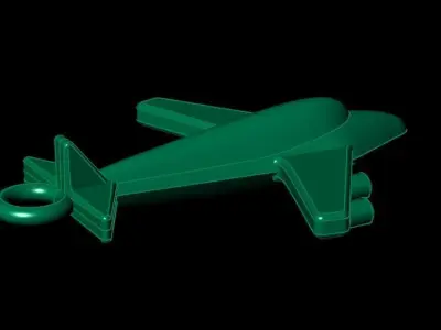 Airplane Pendant 3D print model