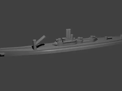 Japanese I-400 Class Submarine 3D print model