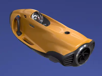 Personal watercraft Low-poly 3D model