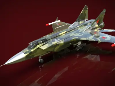 Jet Fighter Aircraft 3D model