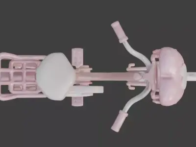 Stylized 3D Valentine  Bicycle Model Low-poly 3D model buy