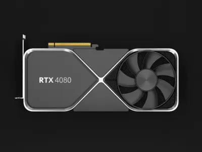 Nvidia GeForce RTX 4080 3D model