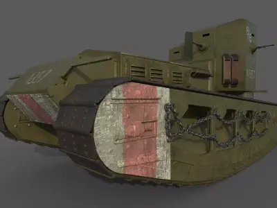 Mk  A Whippet 3D model