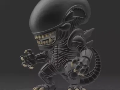 Xenomorph CHIBI ALIEN 3D print model