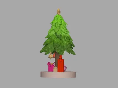 Christmas trees and related items 3D Print Model Free 3D print model