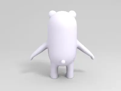 Polar Bear Character 3D model