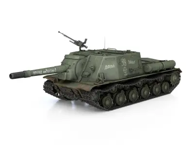 ISU-152 - 319 - Soviet heavy self-propelled gun 3D model