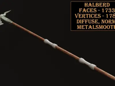 Medieval Weapons Pack Low-poly 3D model